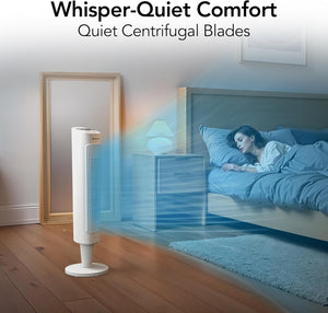 Comfort Zone 36” 3-Speed Oscillating Tower Fan with Remote Control