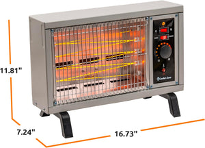 Comfort Zone Electric Radiant Space Heater w/Adjustable Thermostat