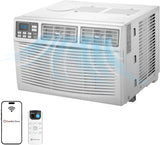 Comfort Zone 10,000-BTU Window-Mounted Smart Wi-Fi Room Air Conditioner with Remote Control