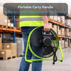Comfort Zone 18-Inch High-Velocity Industrial Floor Fan
