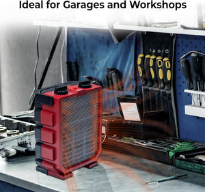 Comfort Zone Utility Space Heater with Foldable Handle
