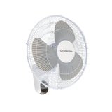 Comfort Zone 16” 3-Speed Wall Mount Fan with Remote in White