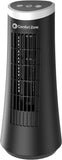 Comfort Zone 12" Oscillating Desktop Tower Fan with Electronic Touch Switches in White & Black
