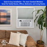 Comfort Zone 8,000-BTU Window-Mounted Smart Wi-Fi Room Air Conditioner with Remote Control