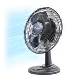 Comfort Zone 16" 3-Speed Oscillating Table Fan with Adjustable Tilt