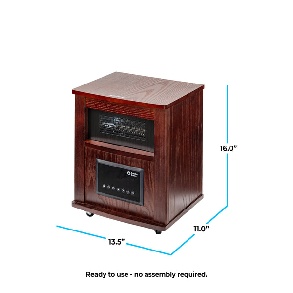 Comfort Zone Infrared Quartz Cabinet Heater with Remote Control