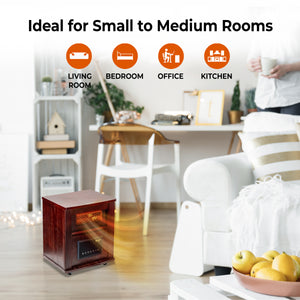 Comfort Zone Infrared Quartz Cabinet Heater with Remote Control