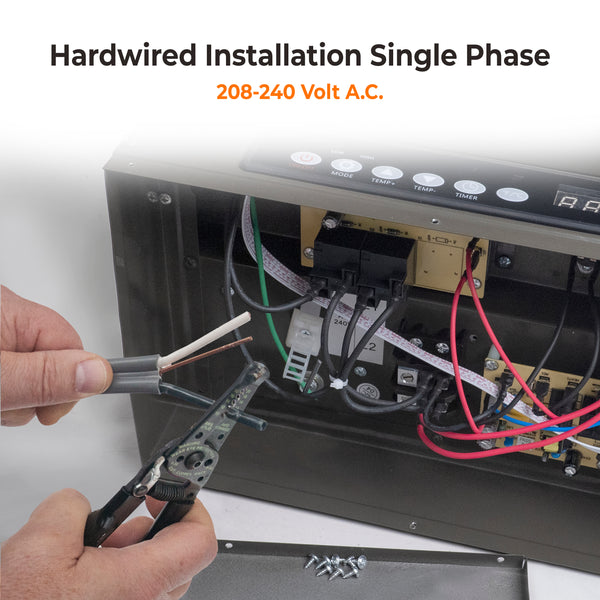 Comfort Zone 7,500W Digital Ceiling Mounted Space Heater with Remote, 240v