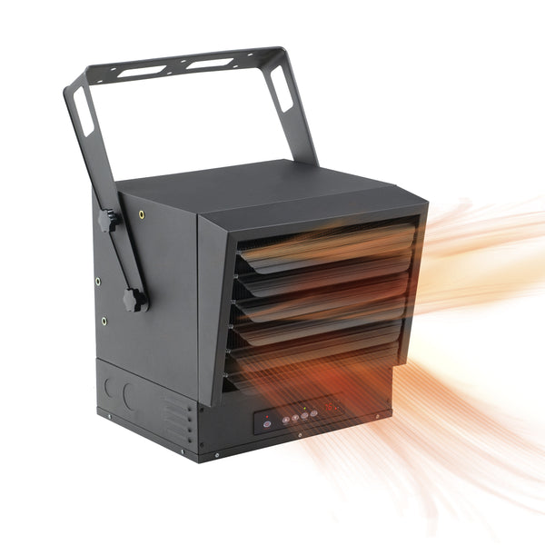 Comfort Zone Ceiling-Mounted 10,000-Watt Fan-Forced Industrial Heater with Remote