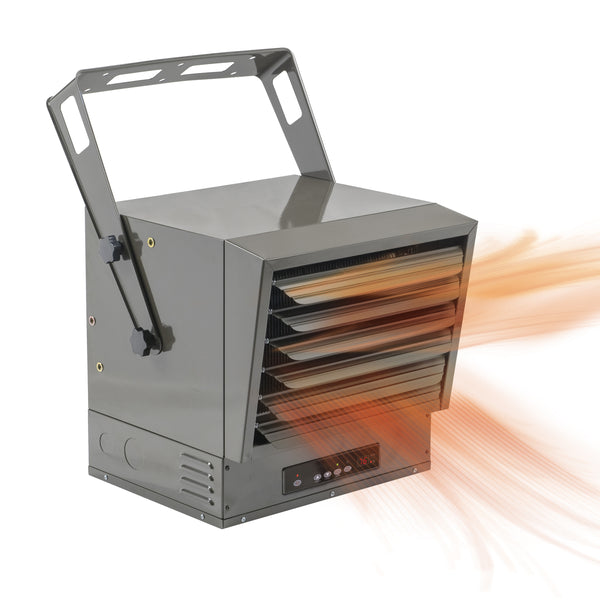 Comfort Zone Ceiling-Mounted 10,000-Watt Fan-Forced Industrial Heater with Remote