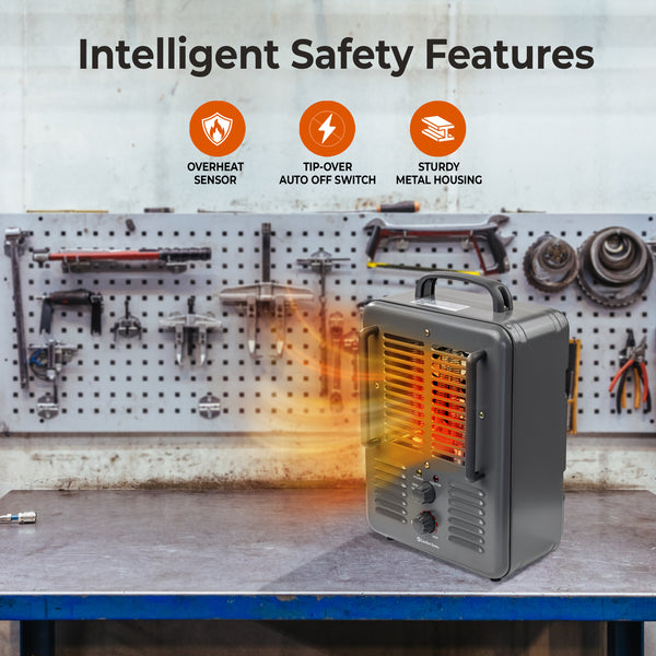 Comfort Zone 2-Prong Utility Milkhouse Heater