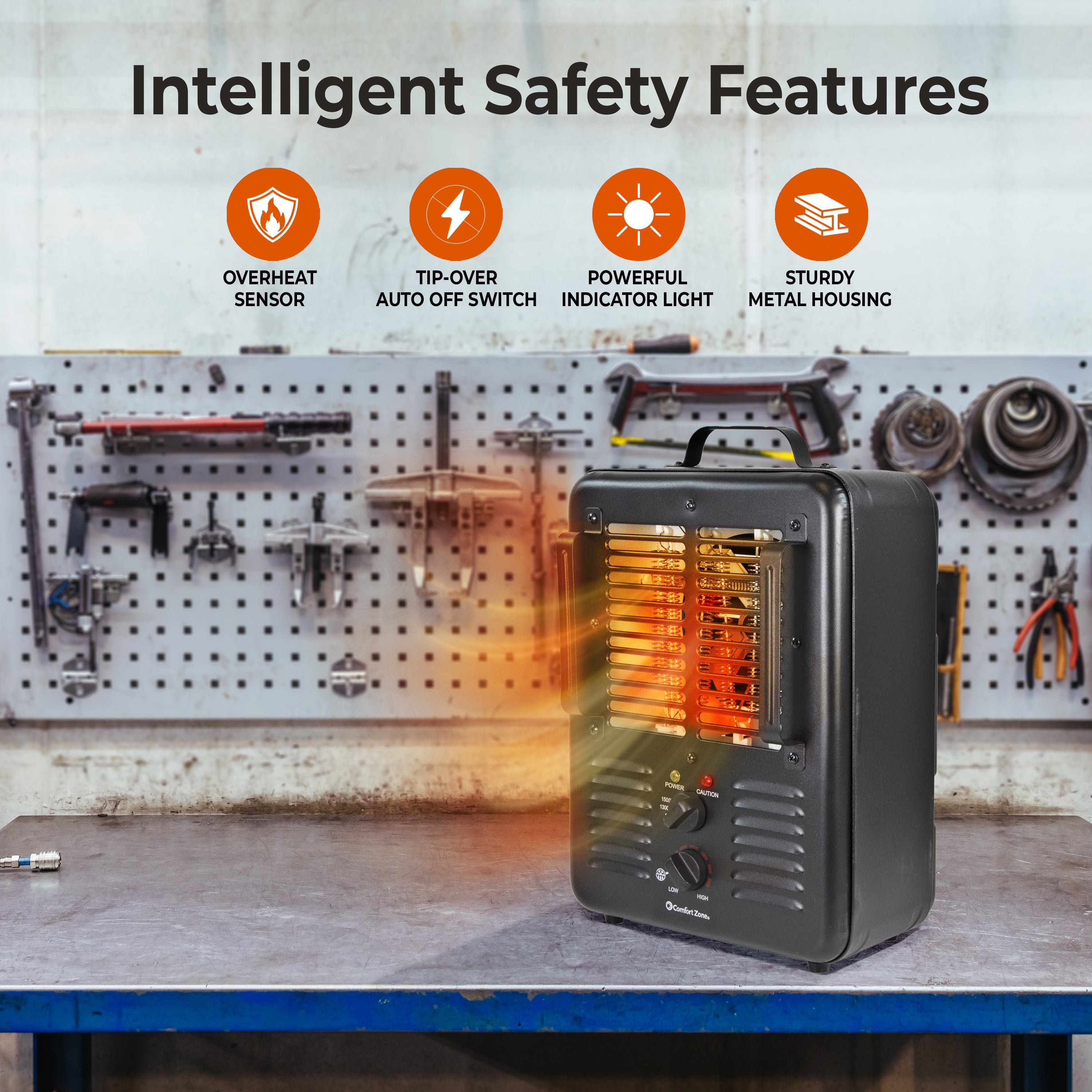 Comfort Zone 3-Prong Utility Milkhouse Heater
