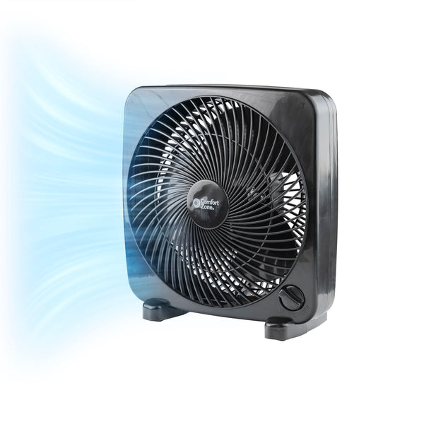 Comfort Zone 9" 2-Speed Portable Box Fan
