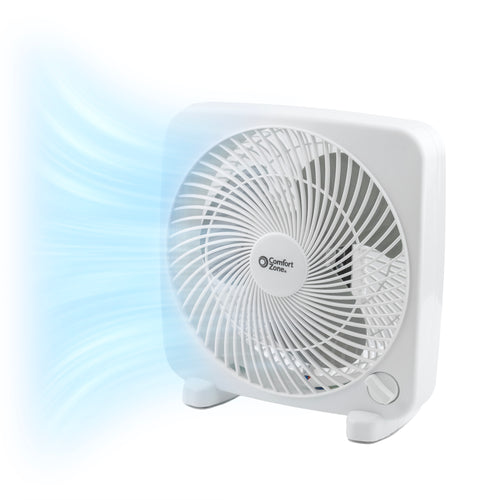 Comfort Zone 9" 2-Speed Portable Box Fan