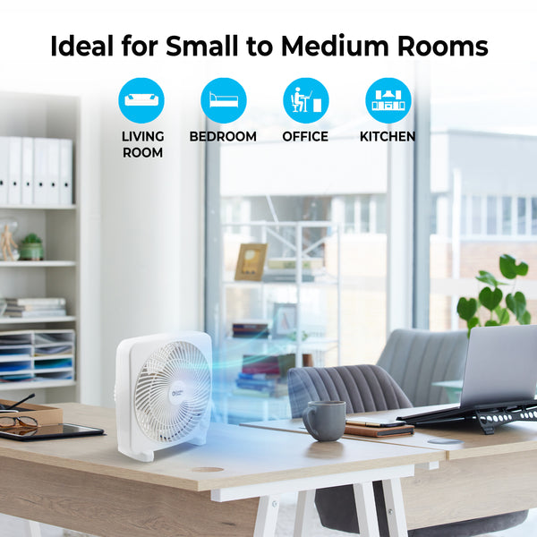 Comfort Zone 9" 2-Speed Portable Box Fan