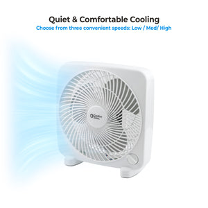 Comfort Zone 9" 2-Speed Portable Box Fan