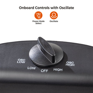 Comfort Zone Oscillating Electric Halogen Radiant Heater