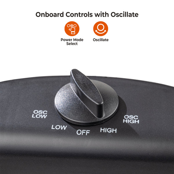 Comfort Zone Oscillating Electric Halogen Radiant Heater
