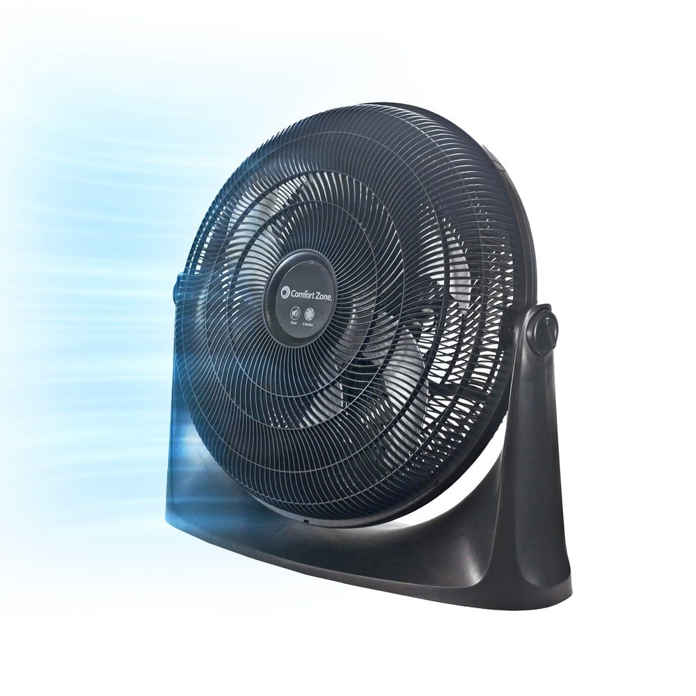 Comfort Zone 20" 3-Speed Powr Curve Floor Fan