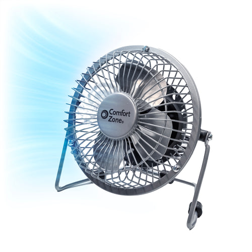 Comfort Zone 4" 1-Speed Desktop Fan