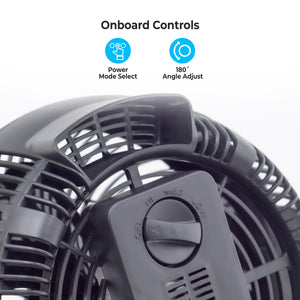 Comfort Zone 8" 3-Speed Wall-Mountable 8-High-Velocity Table Fan
