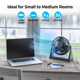 Comfort Zone 8" 3-Speed Wall-Mountable 8-High-Velocity Table Fan