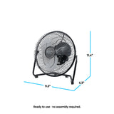 Comfort Zone 9" 3-Speed Desk Fan