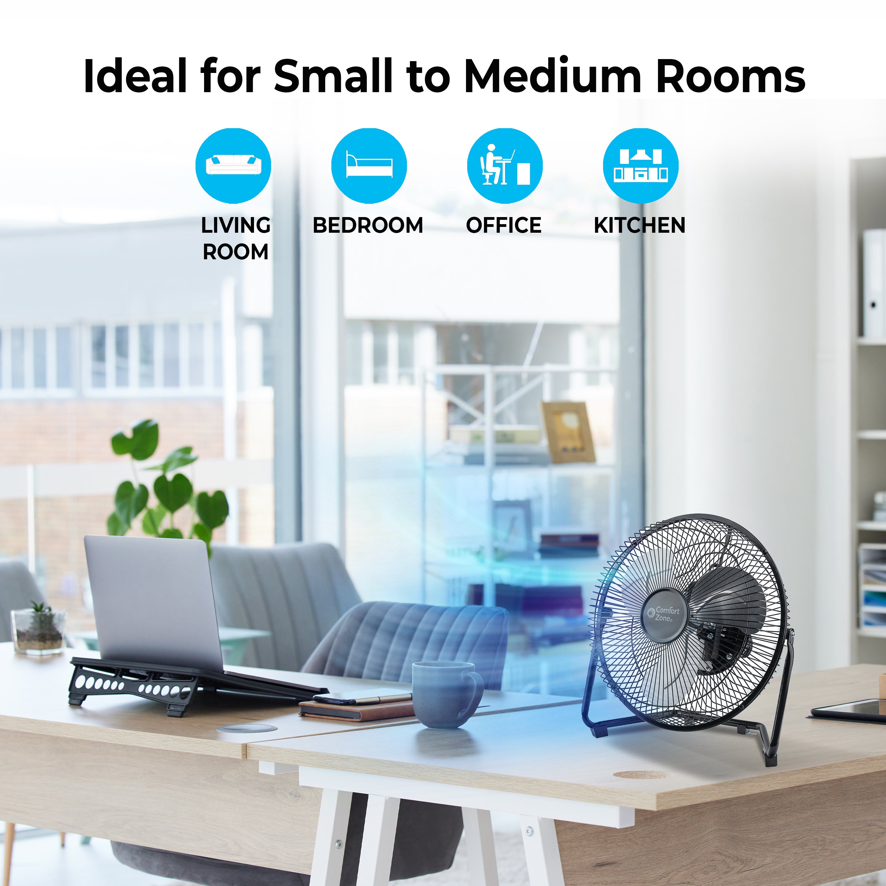 Comfort Zone Desk Fan - Thumbnail 4