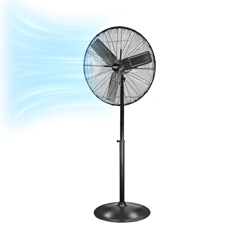 Comfort Zone 30" 3-Speed High-Velocity Industrial Pedestal Fan