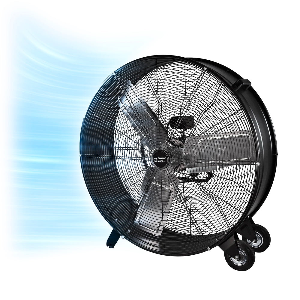 Comfort Zone 30" 2-Speed High Velocity Utility Drum Fan