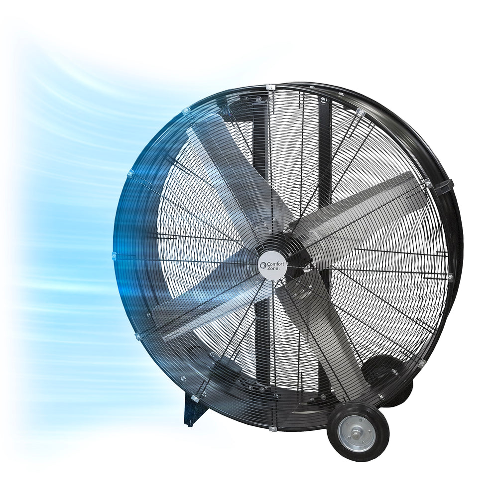 Comfort Zone 42" 3-Speed High Velocity Industrial Drum Fan