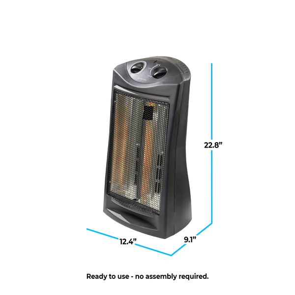 Comfort Zone Fan-Assisted Tower Radiant Quartz Heater