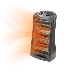 Comfort Zone Radiant Quartz Tower Heater with Adjustable Thermostat