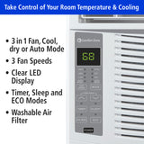 Comfort Zone 5,000-BTU Window-Mounted Room Air Conditioner with Remote Control