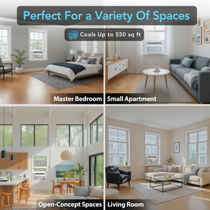 Comfort Zone 12,000-BTU Window-Mounted Smart Wi-Fi Room Air Conditioner with Remote Control