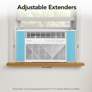 Comfort Zone 10,000-BTU Window-Mounted Smart Wi-Fi Room Air Conditioner with Remote Control