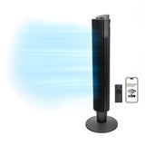 Comfort Zone 42" Smart Wi-Fi Oscillating Portable Tower Fan with Remote