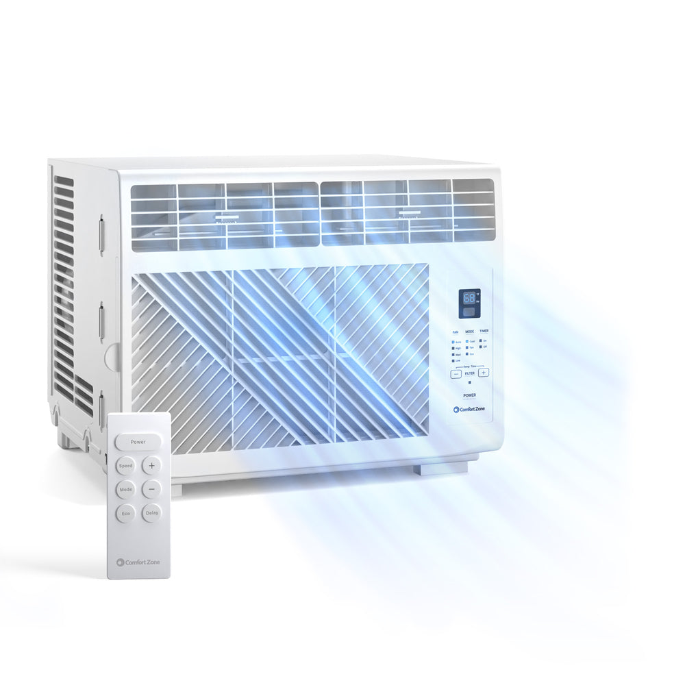 Comfort Zone 5,000-BTU Window-Mounted Room Air Conditioner with Remote Control