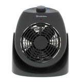 House Fan and Portable Space Heater Combo, Black