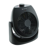 House Fan and Portable Space Heater Combo, Black