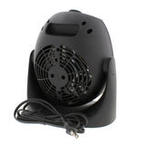 House Fan and Portable Space Heater Combo, Black