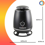 Comfort Zone 360° Ceramic Heater in Black