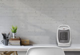 Comfort Zone Energy Save Electric Ceramic Space Heater in Grey