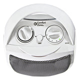 Comfort Zone Energy Save Electric Ceramic Space Heater in Grey
