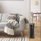 Comfort Zone Energy Save Ceramic Tower Heater in Black