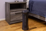 Comfort Zone Energy Save Ceramic Tower Heater in Black