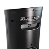 Comfort Zone Energy Save Ceramic Tower Heater in Black
