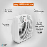 Comfort Zone Energy Save Fan-Forced Heater in White