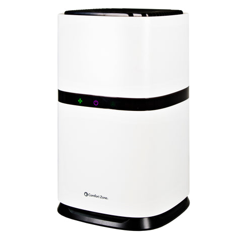 Comfort Zone Compact HEPA Air Purifier in White