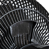 Comfort Zone 12" Oscillating Table Fan with Adjustable Tilt, Black